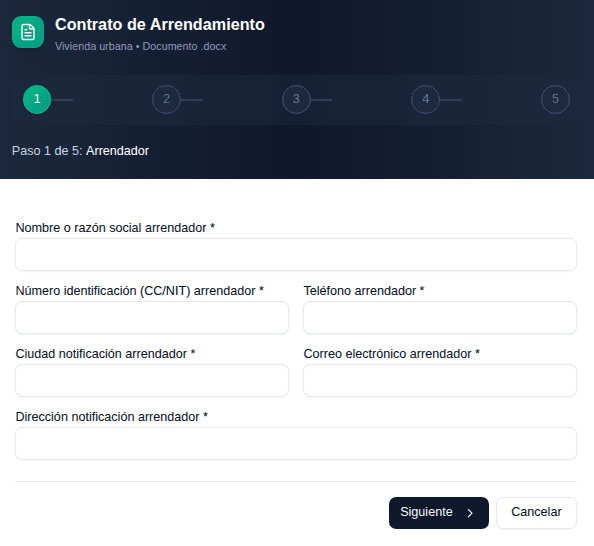 Contratos de Arrendamiento